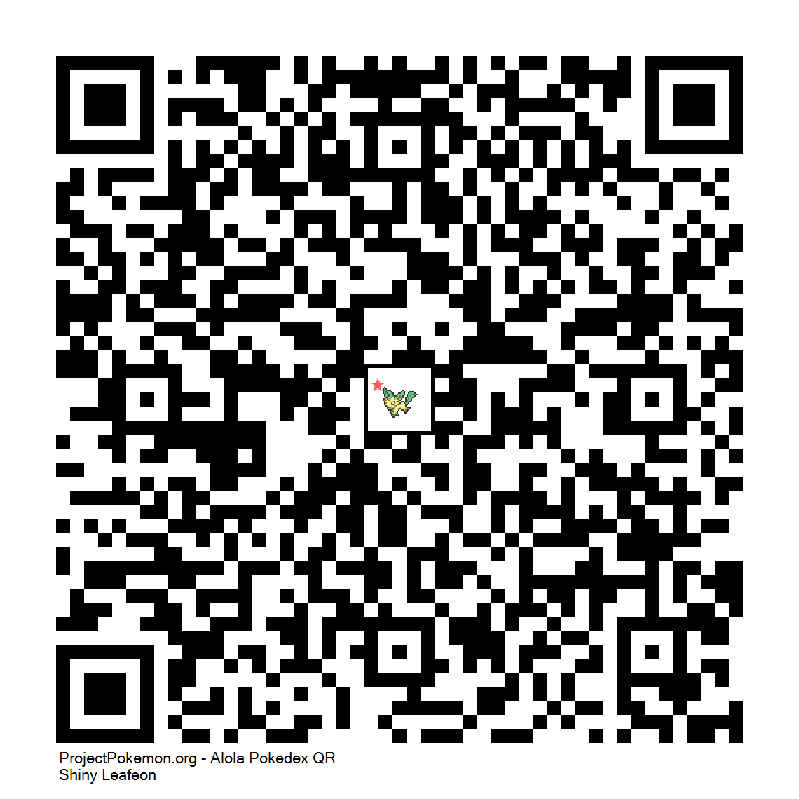 Cdigo QR de Leafeon variocolor